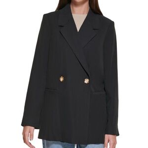 DKNY Black Blazer with Gold Buttons